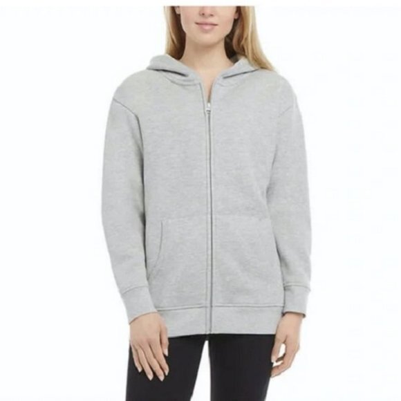 Danskin Tops - NWT Danskin Ladies' Full Zip Hoodie Gray